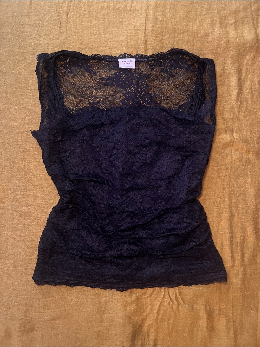 Black Lace Ava Top- Abercrombie & Fitch